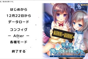 雪之夜,我将妹妹脱光衣服~ AI汉化版+全CG存档★全CV[新汉化/3.3G]